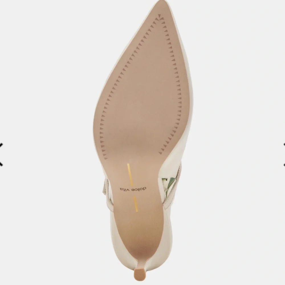 ☀️NEW Dolce Vita Kellen Heels in Ivory Leather. Size: 7.5 - Picture 8 of 16